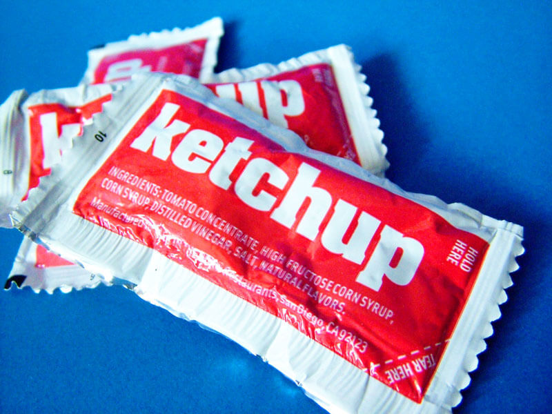 Tomato ketchup Packet